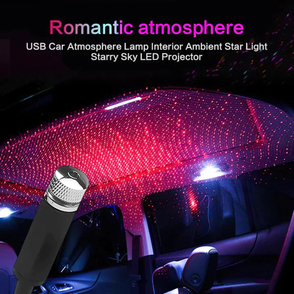 5V USB Powered Galaxy Star Projector Lamp Romantic LED Starry Sky Night Light For Car