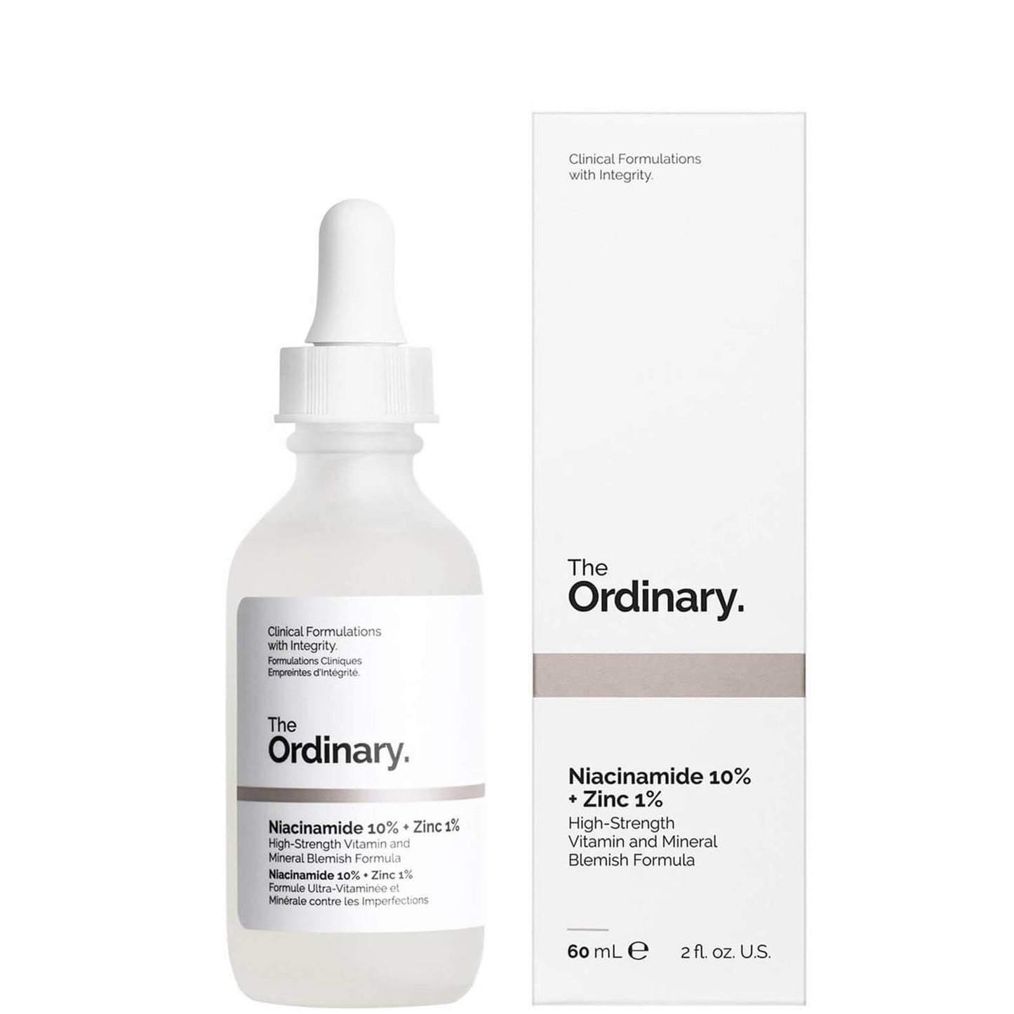 2 pices Ordinary Niacinamide 10% + Zinc 1% Face Serum Imported